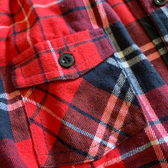 Plaid shirt with patch elbows - Picture 6 of 7
